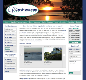 Cape Cod MA Real Estate Websites