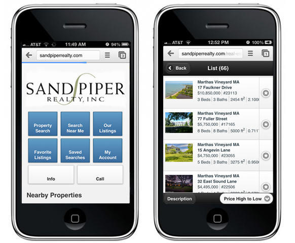 Sandpiper Realty Mobile Site