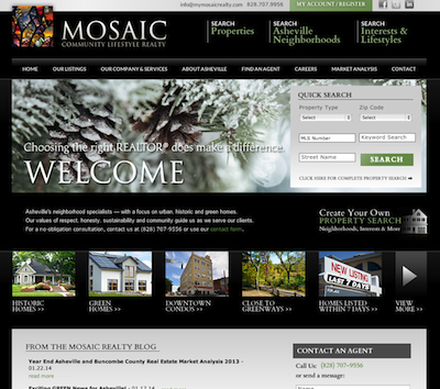 Real Estate Website Launches - MyMosaicRealty