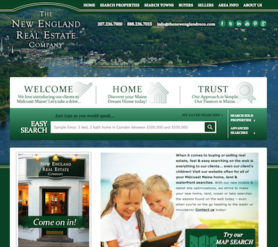 Real Estate Website Launches - thenewenglandrealestateco
