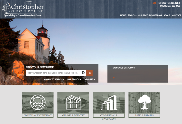 christopher group real estate website
